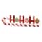 Glitzhome® 19" Christmas Wooden Epoxy HOHOHO Candy Cane Table Decor